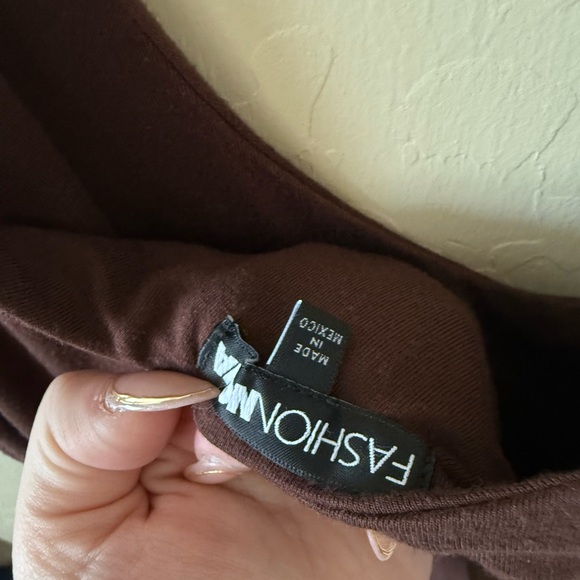 Fashion Nova brown long dress - Picture 2 of 2